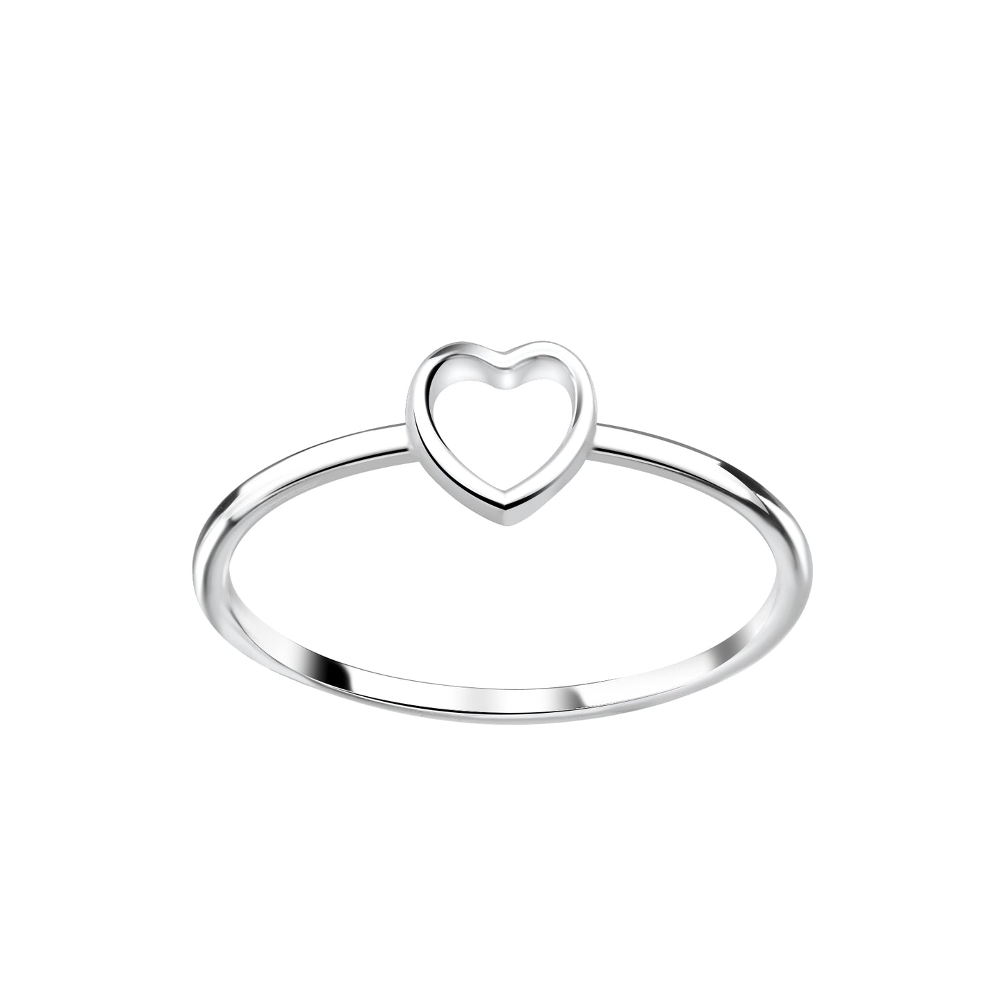 Silver Heart Ring