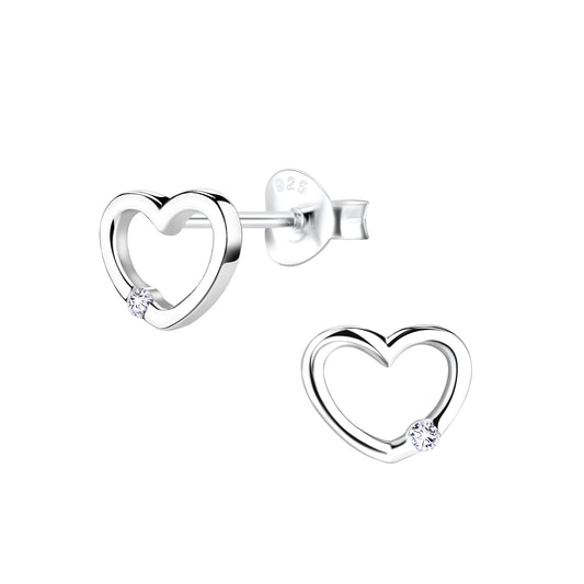 Silver Heart Earrings