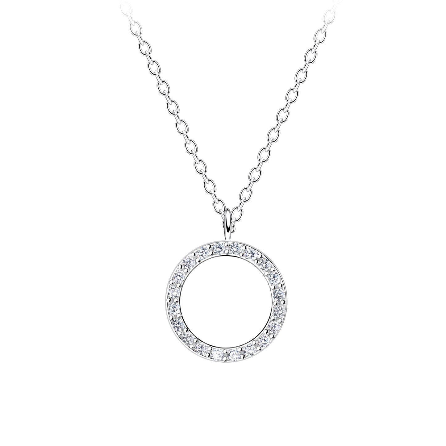 Silver Circle Necklace