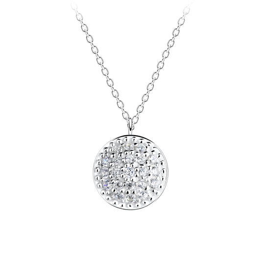 Silver Round Necklace