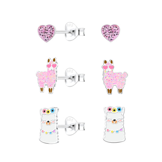 Girl Alpaca Earrings Set