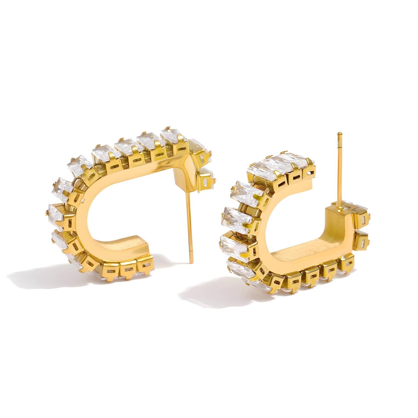 18K GOLD PLATED STAINLESS STEEL EARRINGS