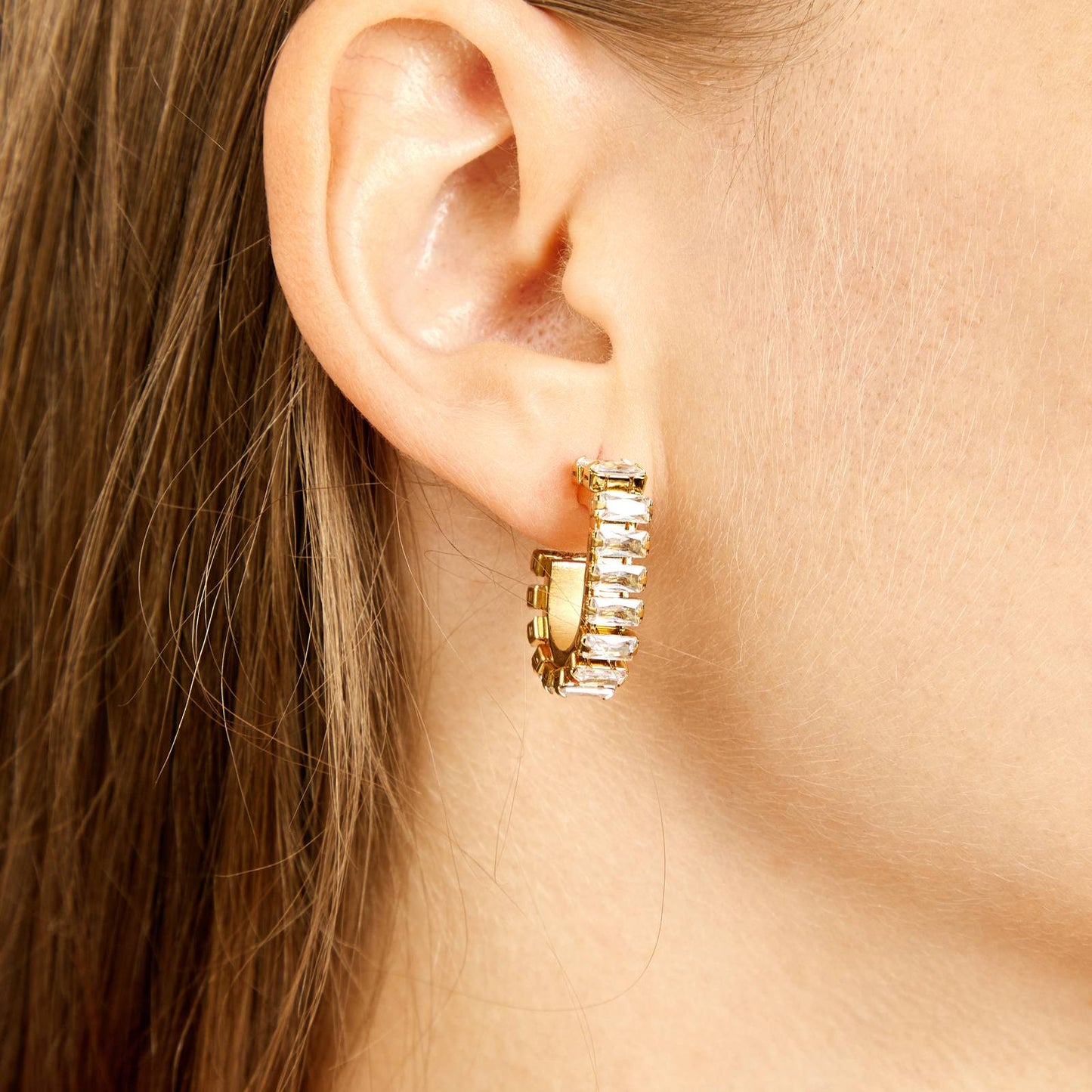 18K GOLD PLATED STAINLESS STEEL EARRINGS