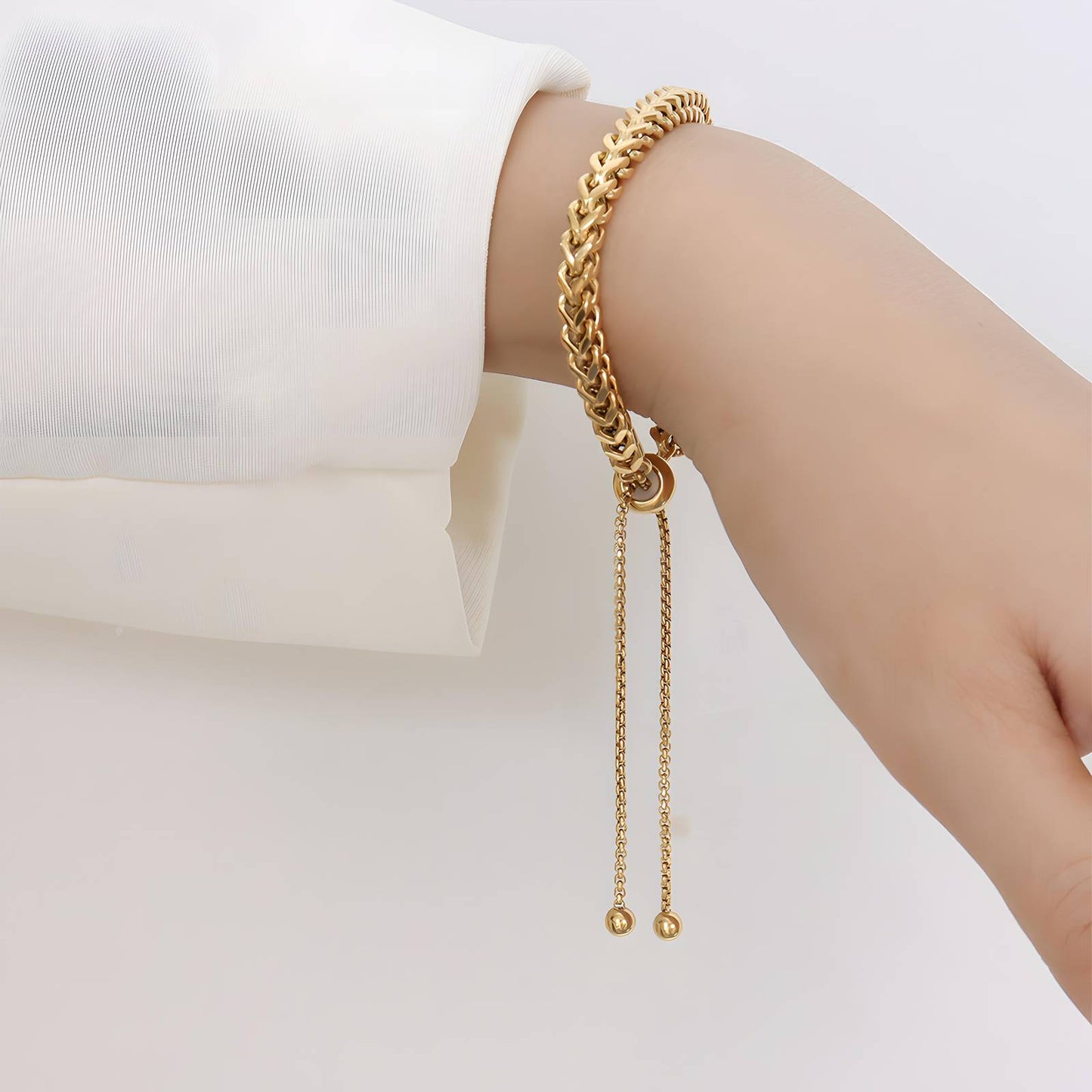 18K GOLD PLATED STAINLESS STEEL BRACELET