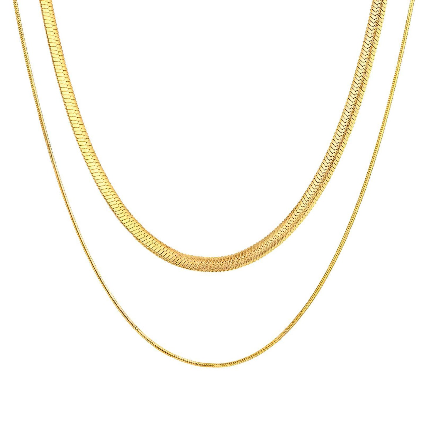 18K GOLD PLATED STAINLESS STEEL NECKLACE