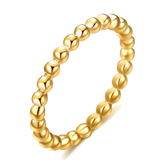 18K GOLD PLATED STAINLESS STEEL RING