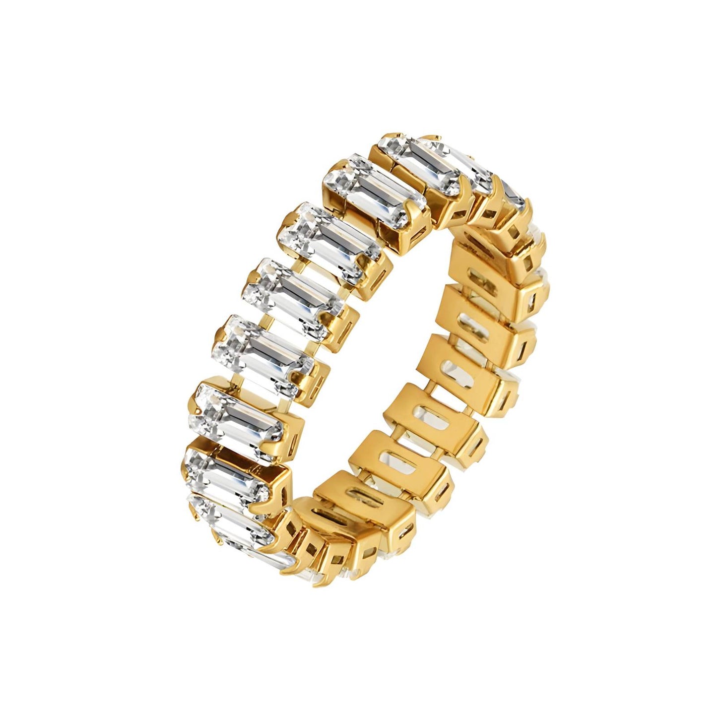 18K GOLD PLATED STAINLESS STEEL RING