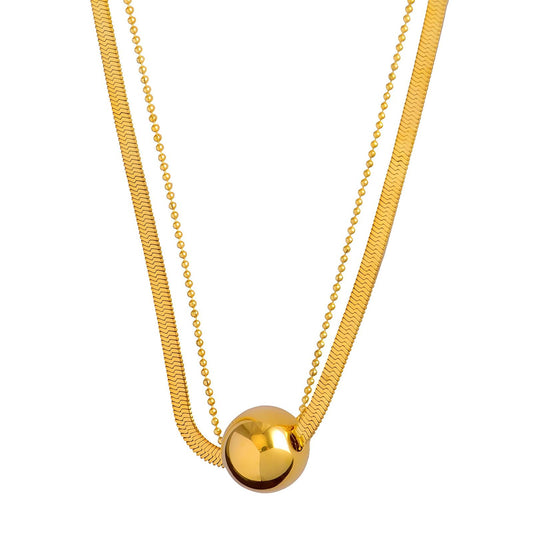 18K GOLD PLATED STAINLESS STEEL NECKLACE