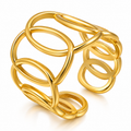 Stainless Steel 18K Gold Plated Ring