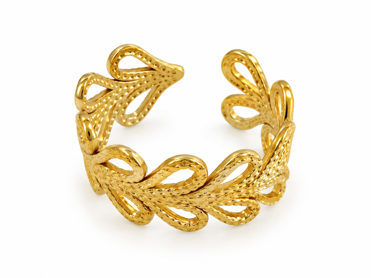 18K PVD Gold-Plated Stainless Steel Ring