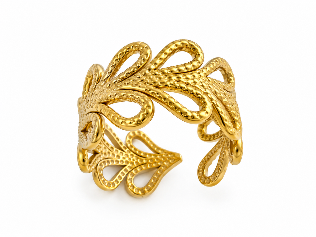18K PVD Gold-Plated Stainless Steel Ring