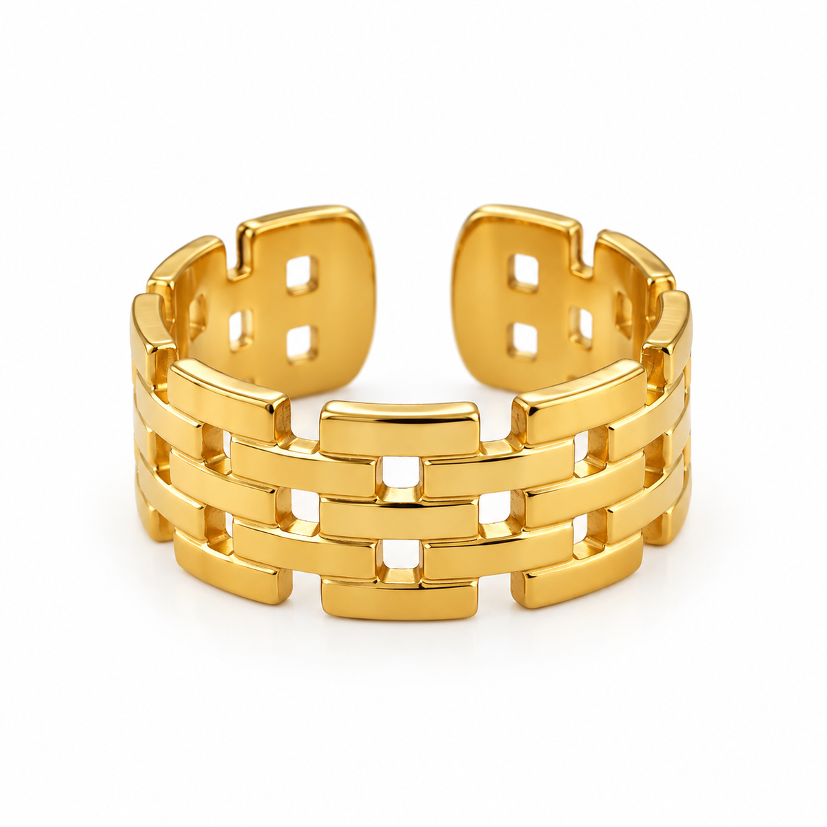 PVD Gold-Plated Stainless Steel Ring