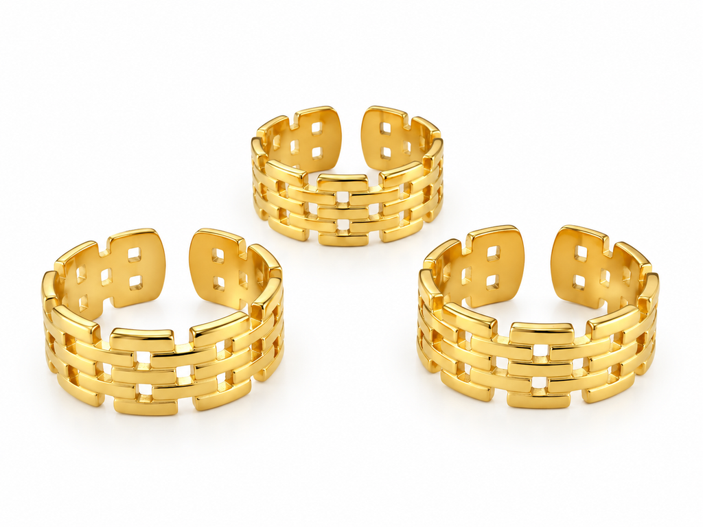 PVD Gold-Plated Stainless Steel Ring
