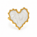 18K Gold-Plated Heart Stainless Steel Ring
