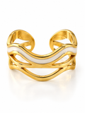 GOLD-PLATED STAINLESS STEEL RING