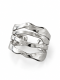 Wavy Open Stainless Steel Ring