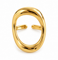 Gold Geometric Open Stainless Steel Ring