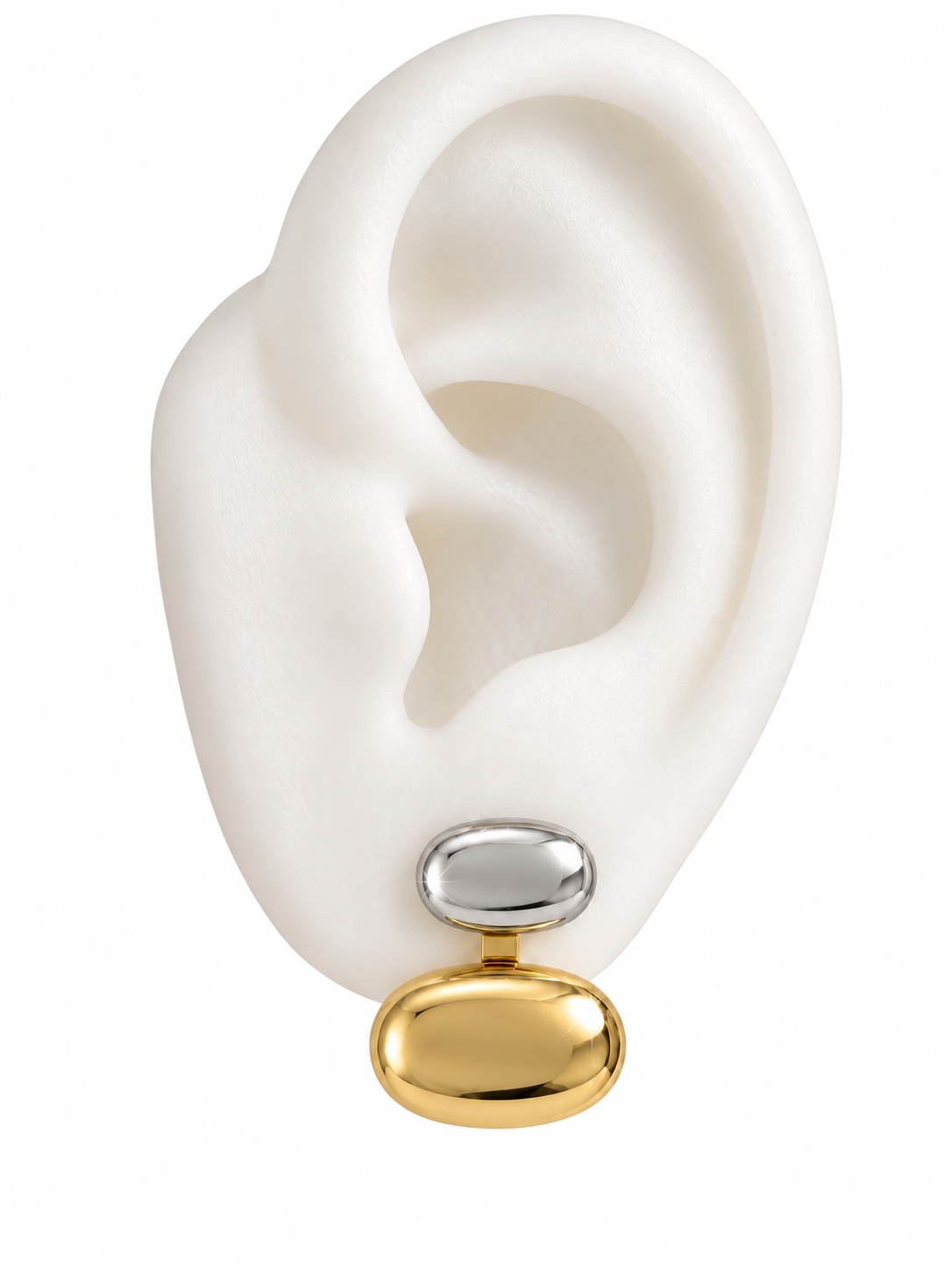 Geometric PVD Gold-Plated Stainless Steel Earrings