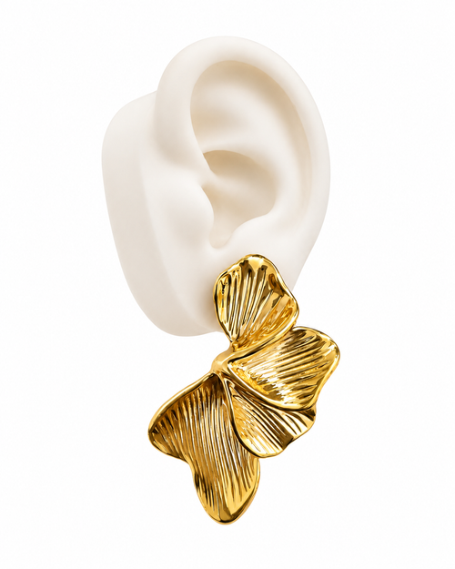 Floral Acrylic Statement Earrings