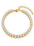 Infinity Shine Gold-Plated Stainless Steel Bracelet