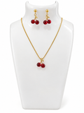 Red Cherry Stainless Steel Set