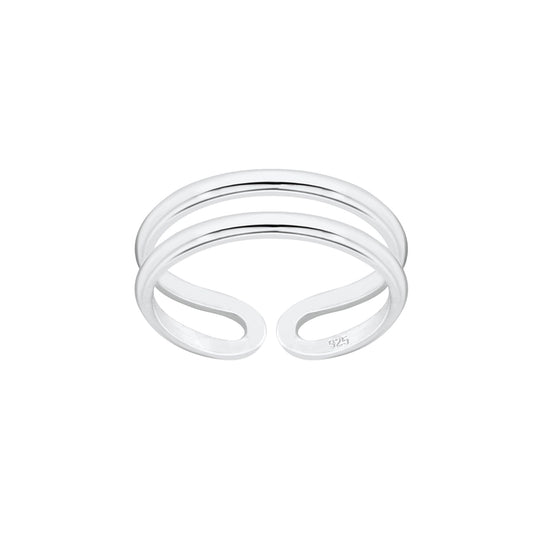 Double Line Toe Ring