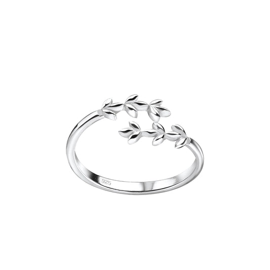 Silver Branch Toe Ring